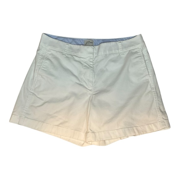 J. Crew Pants - J. Crew White 5” Chino Shorts Size 8